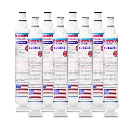 AFC Brand AFC-RF-W3, Compatible To KitchenAid 4396706 Refrigerator Water Filters (8PK) Made By AFC